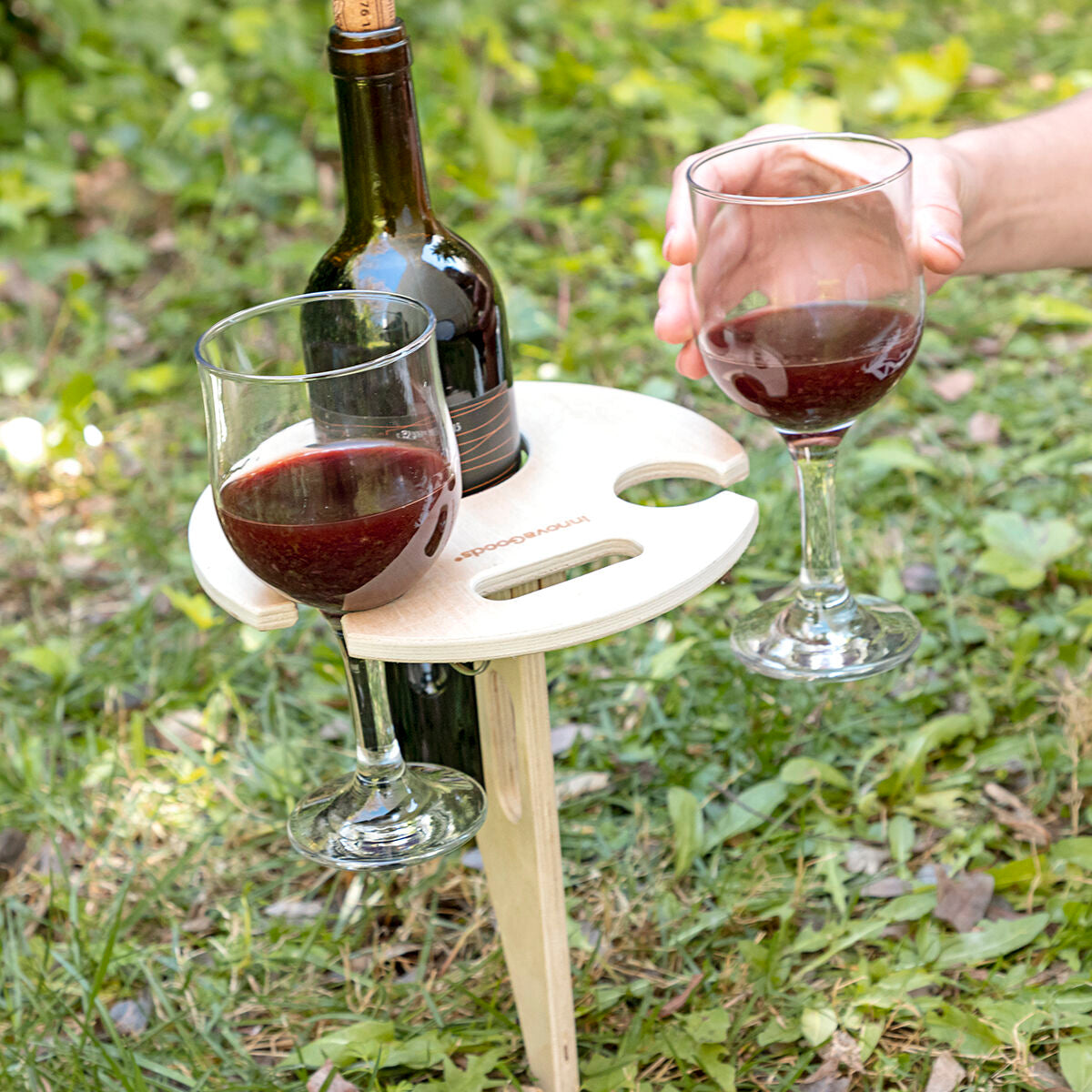 Outdoor-Getränkehalter für Weingläser
