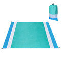Strandmatte XXL 200x210cm Sandfreie Decke Wasserdichtes Picknickkissen Übergroße Sonnenschutzüberdachung Outdoor Camping Reisen