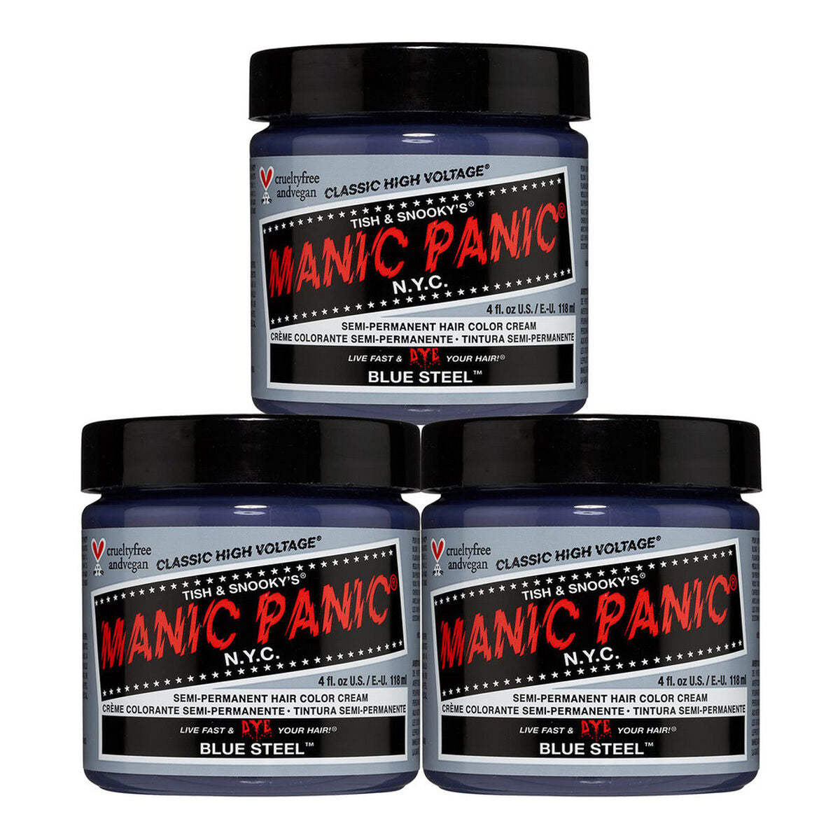 Dauerfärbung Classic Manic Panic 612600110029 Blue Steel (118 ml)