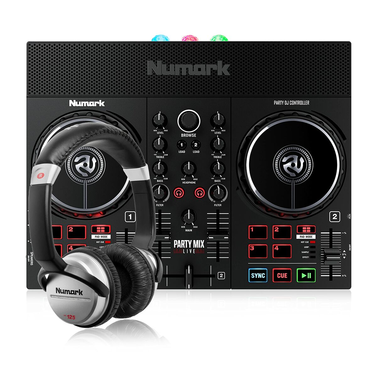 Controller DJ Numark Party Mix Live + HF 125