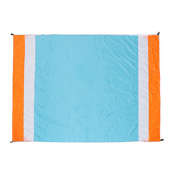 Strandmatte XXL 200x210cm Sandfreie Decke Wasserdichtes Picknickkissen Übergroße Sonnenschutzüberdachung Outdoor Camping Reisen