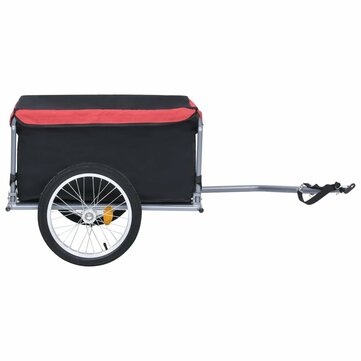 Bike Cargo Trailer Load 65 kg Schwarz und Rot