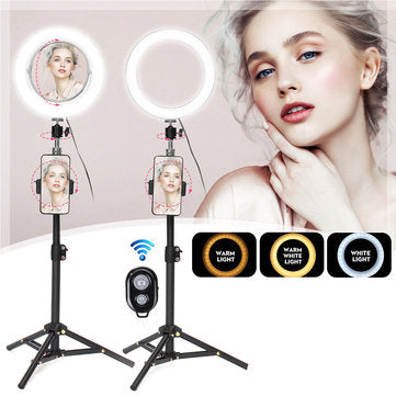 Live Stream Make-up Selfie LED Ringlicht mit Bluetooth-Fernbedienung Handyhalter