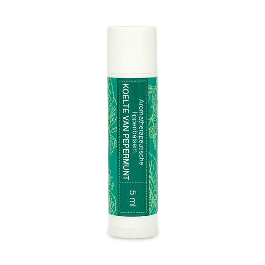 Aromatherapy lip balm &quot;Coolness of Peppermint&quot; (nourishing, cooling) suitable for sensitive skin