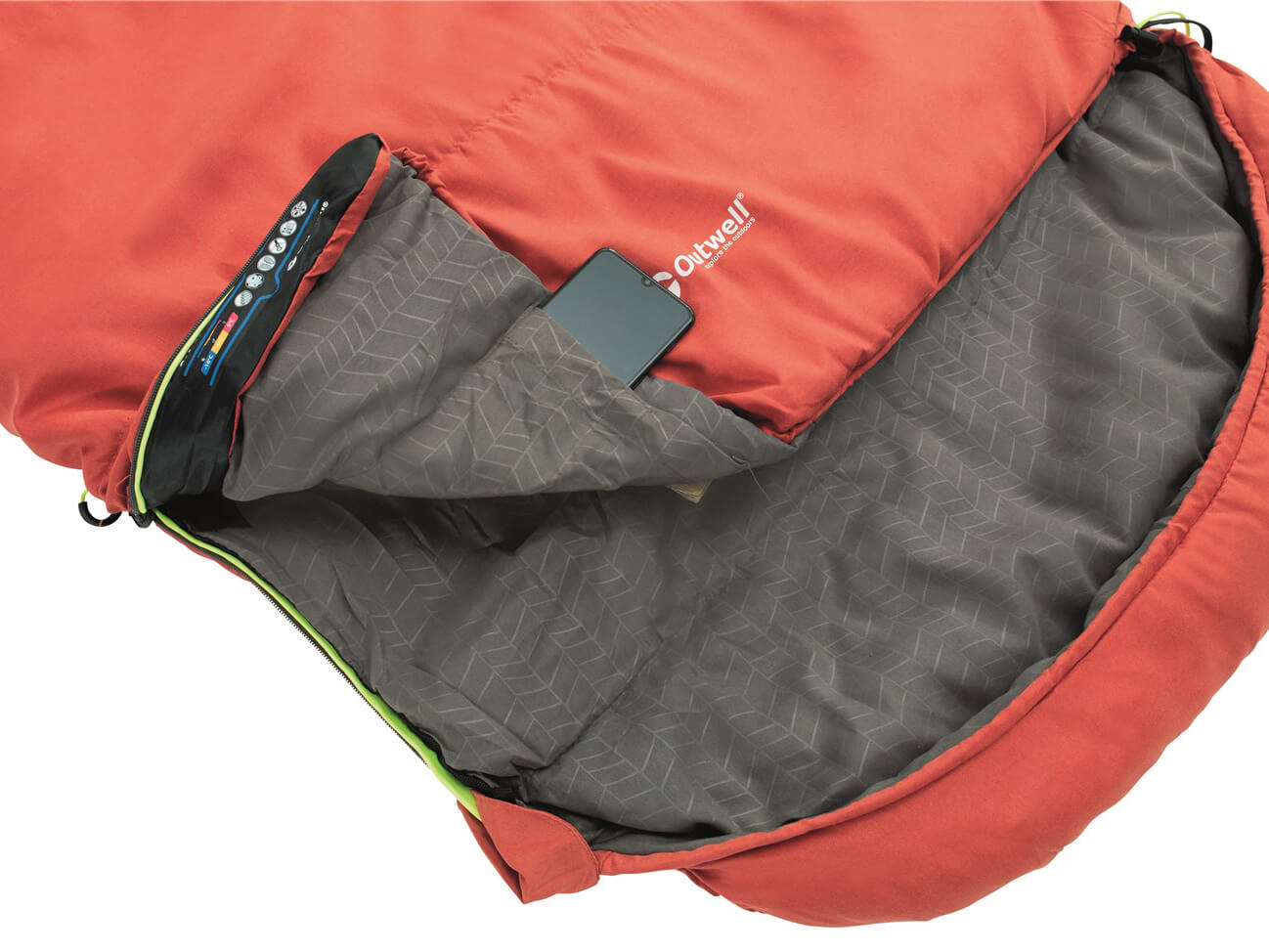 Outwell Campion Lux Schlafsack Rot