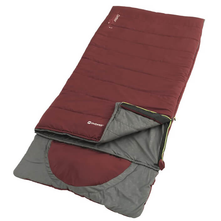 Oase Outdoors Outwell Contour Lux Schlafsack Rot rechts