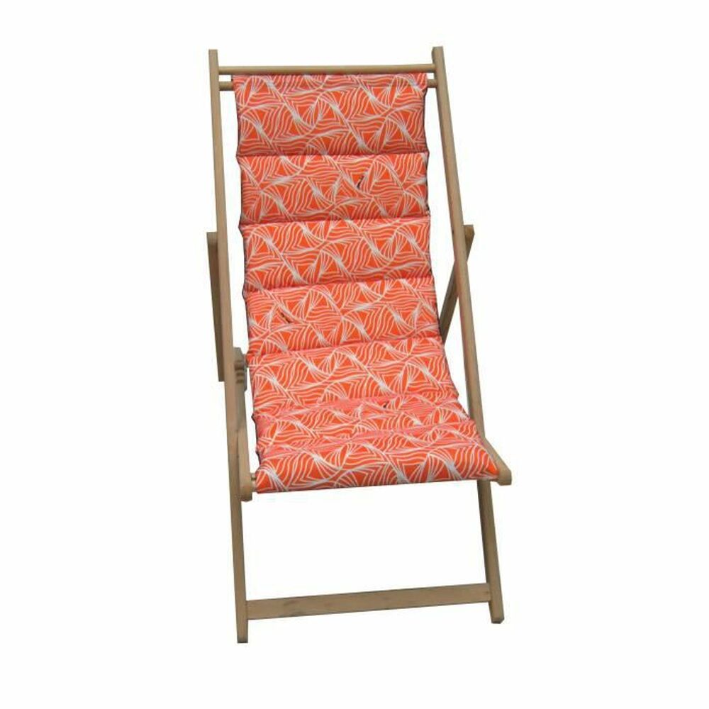 Solseng Jardin Prive Wave Campingstuhl Orange Canvas-Stoff Buchenholz (106 x 55 x 95 cm)