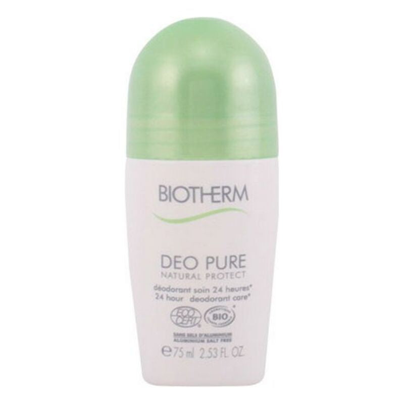 Roll-On Deodorant Deo Pure Natural Protect Biotherm (75 ml)