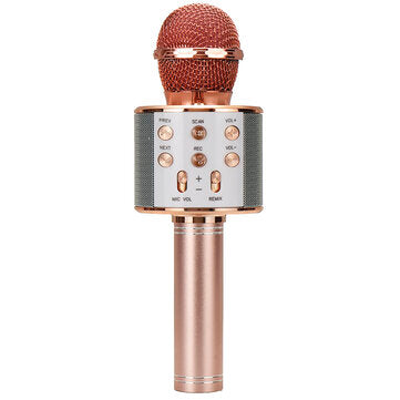 Bakeey 858 Wirelss Bluetooth-Mikrofon DSP-Rauschunterdrückung Karaoke-Mikrofonrekorder HIFI Stereo-Lautsprecher Tragbarer Handheld-Gesangsspieler für KTV-Partys