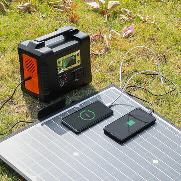 BlitzfisCH 100 W 18 V Tragbares Solarpanel 5V USB Faltbare Solarzellen Außenstromversorgung Campinggarten für Kraftwerk