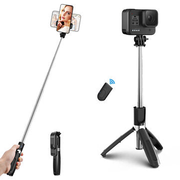 ELEGIANT EGS-06 Ausziehbarer Selfie Stick Mini Stativ Bluetooth mit Fernbedienung für GoPro Action Sport Kamera für iPhone für Samsung für DSLR Cam Handy