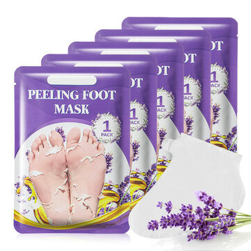 5 Paar Fußmaske Hornhautentfernung Socken Feuchtigkeitsspendende Peeling-Maske