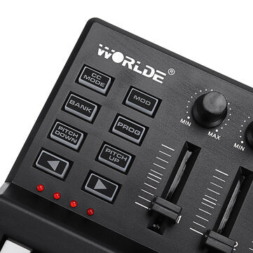 WORLDE Panda Mini Portable USB-Keyboard-Drum-Pad mit 25 Tasten und MIDI-Controller