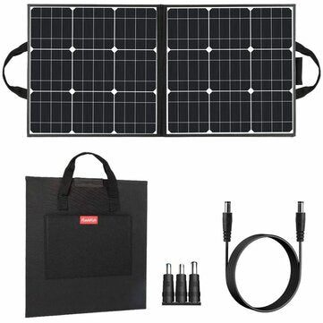 FlashFish 50W 18V Portable Solar Panel Foldable Solar Charger for Camping Power Generator