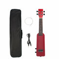 NAOMI 21 Zoll Flasche Design 4 String Massivholz Okoume Elektronische Ukulele für Anfänger