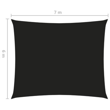 Zonnescherm rechthoekig 6x7 m Oxford stof zwart