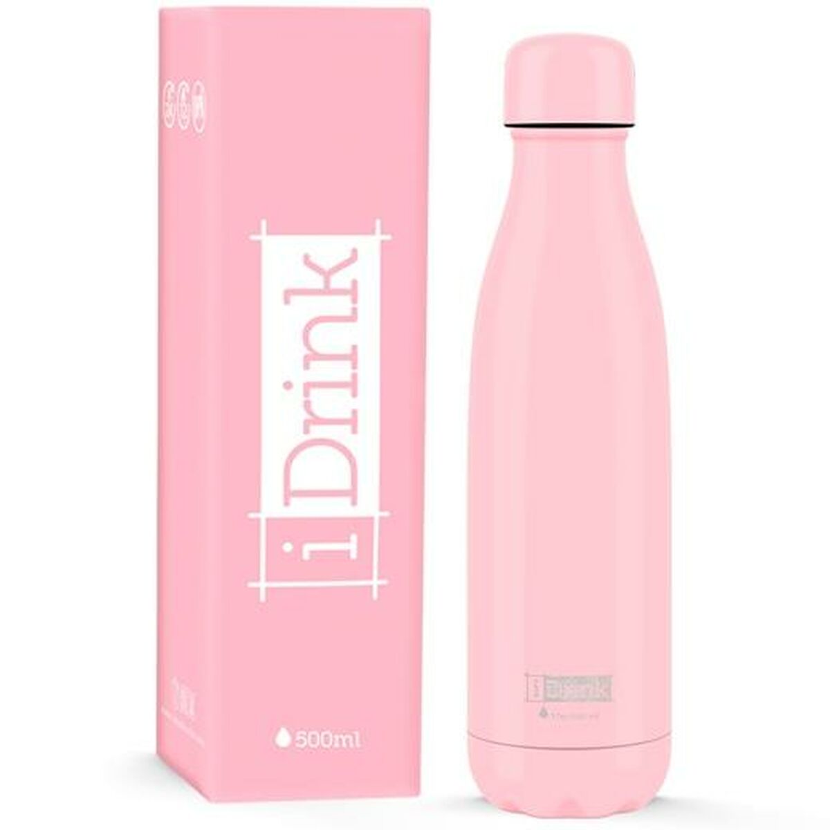 Thermosflasche iTotal Rosa Edelstahl (500 ml)