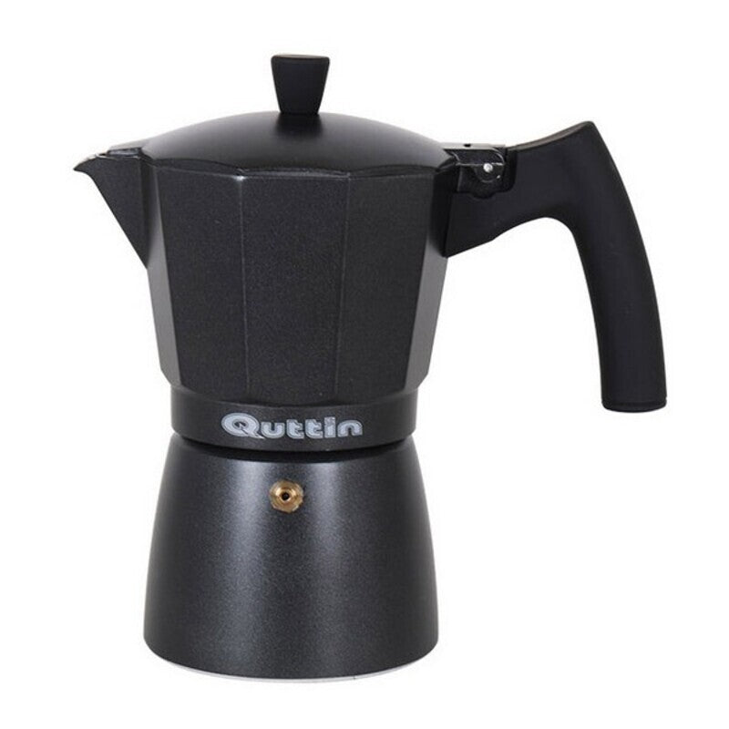 Italienische Kaffeemaschine Quttin Darkblack Induktion Schwarz