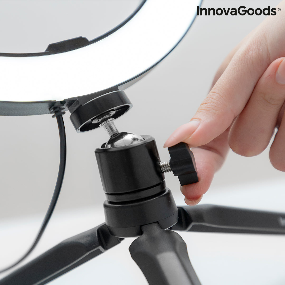 Selfie Lichtring mit Stativ und Fernbedienung Youaro InnovaGoods