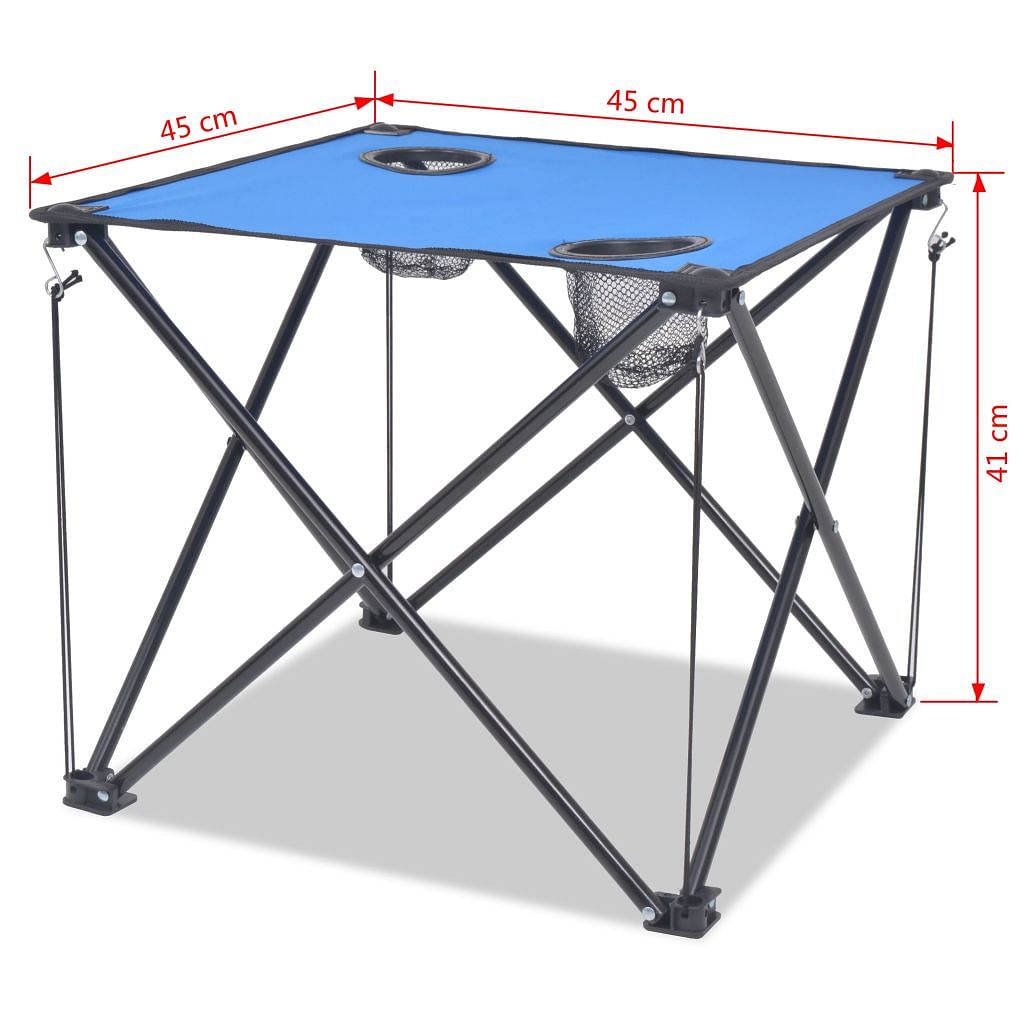 myfestivalgear.de Campingmöbel-Set 5-tlg. Klappbar Blau Festival Shop - myfestivalgear.de Campingstühle