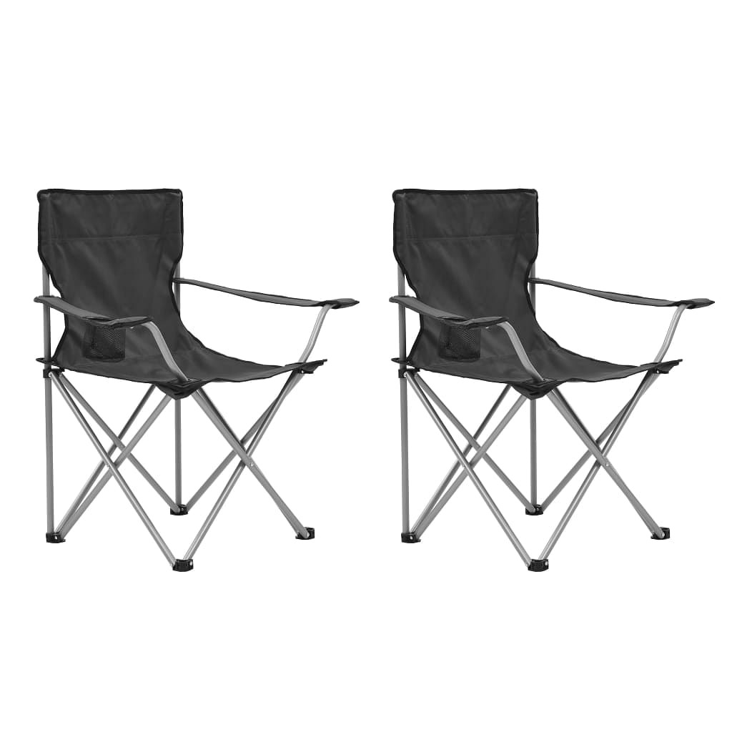 myfestivalgear.de Camping-Sitzgruppe 3-tlg. Set Grau Festival Shop - myfestivalgear.de Campingstühle