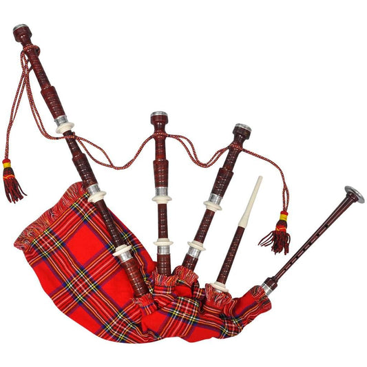myfestivalgear.de Schottischer Great Highland Dudelsack Red Royal Steward Tartan Festival Shop - myfestivalgear.de Instrumente