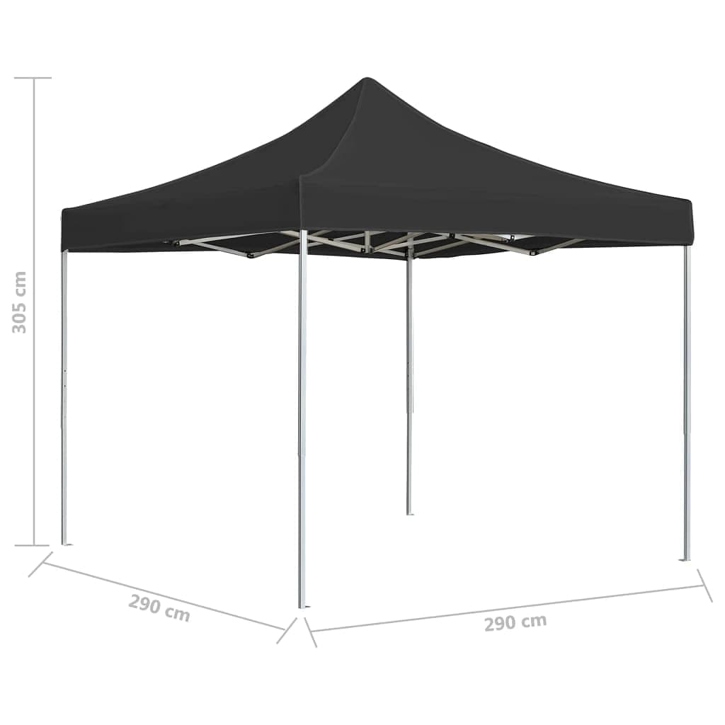 myfestivalgear.de Profi Pavillon Faltbar Aluminium 3x3 m Anthrazit Festival Shop - myfestivalgear.de Pavillons