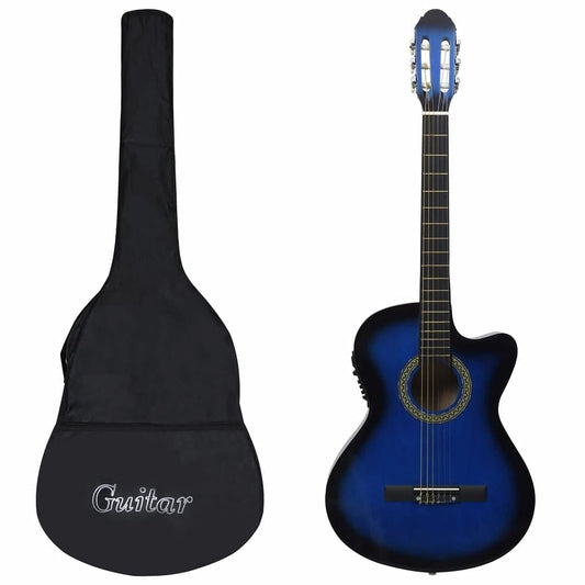 myfestivalgear.de Western Gitarre Set 12-tlg. Blau Festival Shop - myfestivalgear.de Instrumente