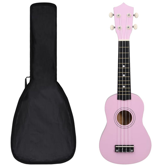 Sopran-Ukulele-Set mit Tasche Rosa 21"