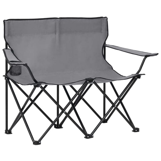 myfestivalgear.de Campingstuhl Duo 2-Sitzer Klappbar Grau Festival Shop - myfestivalgear.de Campingstühle