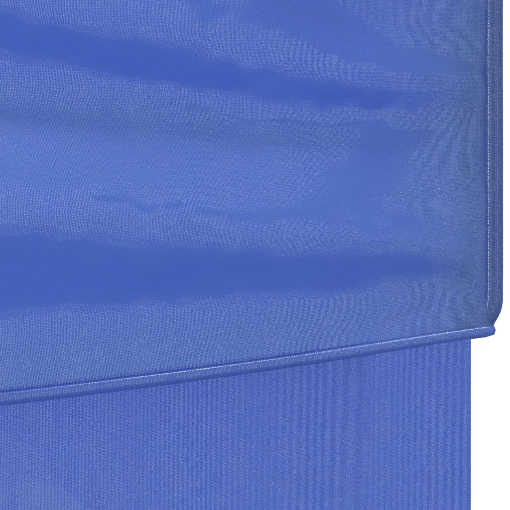Partyzelt Faltbar mit Seitenwänden Blau 3x3 m