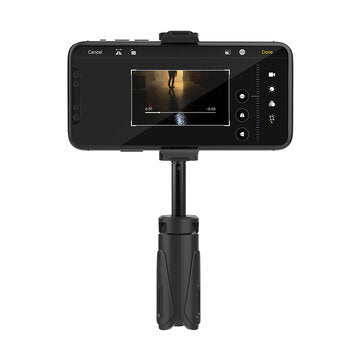 BlitzWolf® BW-BS0 Mini-Desktop-Stativ mit mehreren Winkeln, tragbarer Selfie-Einbeinstativ für Telefonkamera LED Licht