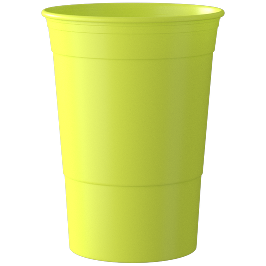 BEERPONG - Becher Set - extra stabil - Neon-Gelb