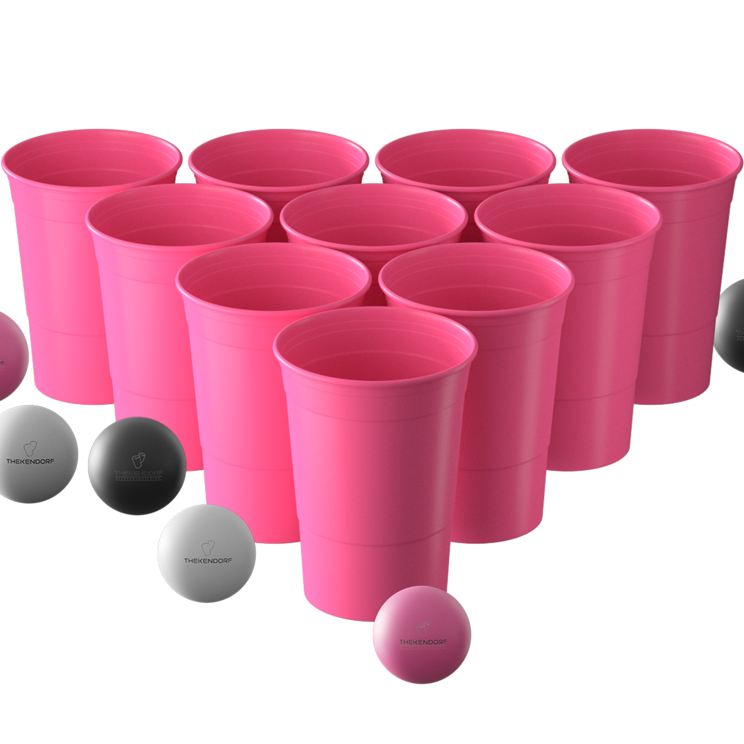 BEERPONG - Becher Set - extra stabil - Pink