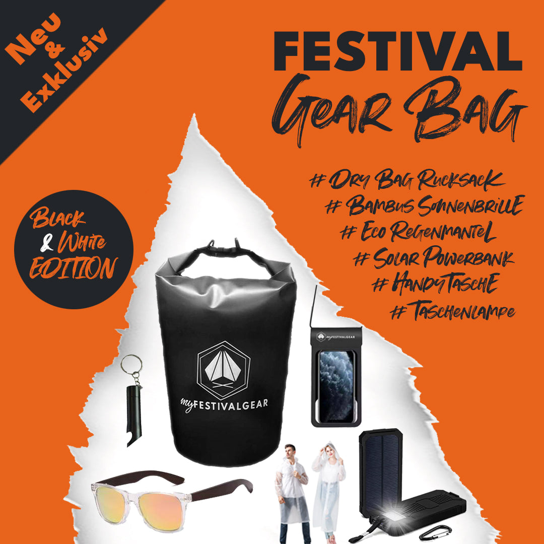 FESTIVAL GEAR BAG - Black & White Edition