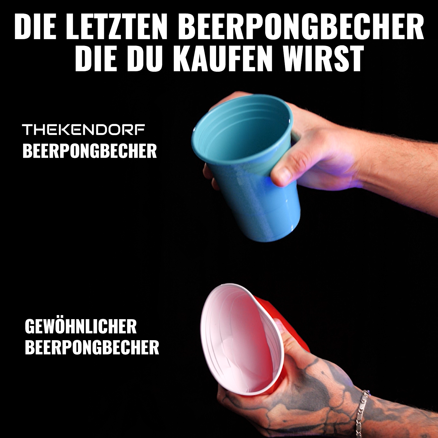 BEERPONG - Becher Set - extra stabil - Pink