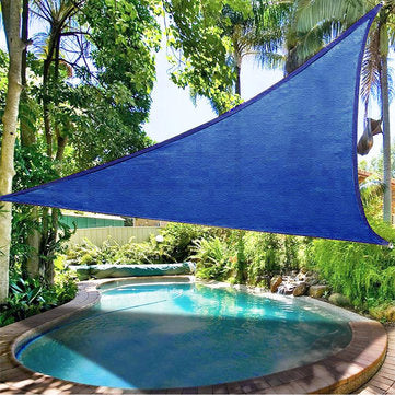 Regular Triangle/Right Triangle Blue Zelt Sunshade Sail Waterproof 280GSM Polyester 300D Oxford Farbic Protection Cover Markise Dekoration