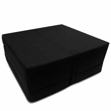 Schaumstoffmatratze faltbar schwarz 190x70x9 cm