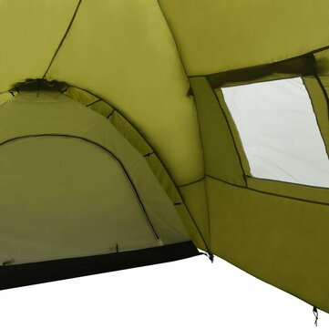 Outdoorzelt GFK Großes Winterzelt Iglu Lagerzelt Für Camping Wandern Angeln 6 Personen Grün