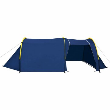 Campingzelt 2 ~ 4 Personen Wasserdichtes Outdoor-Tunnelzelt für Camping Wandern Reisen Navy Blue&Yellow
