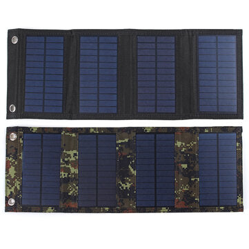Solarladegerät USB faltbar 10W Schwarz / Camouflage