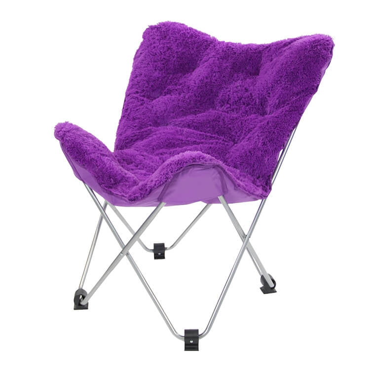 Oventure Fluffy Chair Campingstuhl Lila